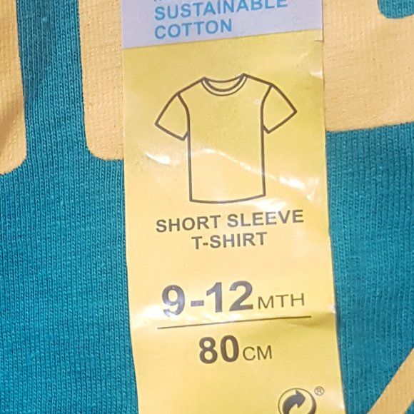 PRIMARK T-SHIRT INSPIRATIONAL LOGO BABY SIZES 9-12MOS - Picture 3 of 4